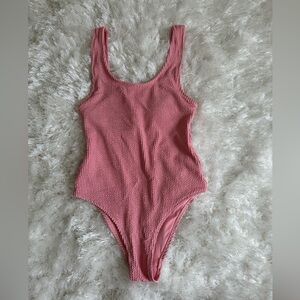 High leg onesie bathing suit